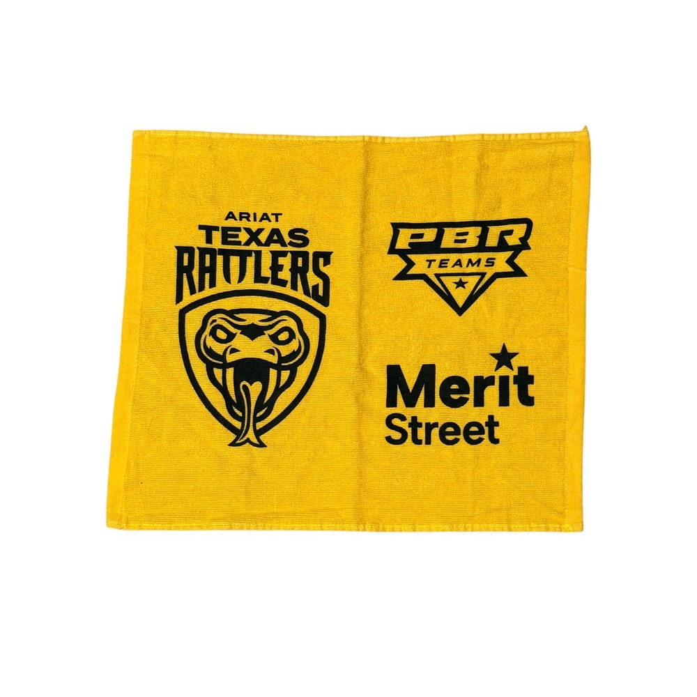 Ariat Texas Rattlers PBR Teams Merit Street Yellow Rally Towel Pro Towels Cotton
